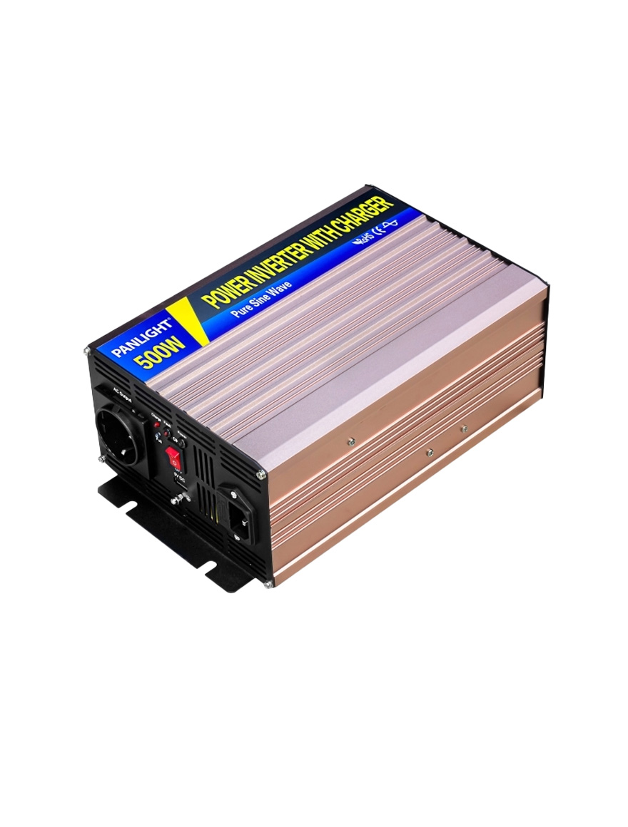 Инвертор с функцией зарядки аккумулятора PL-500W 12V-220V с чистой синусоидальной волной