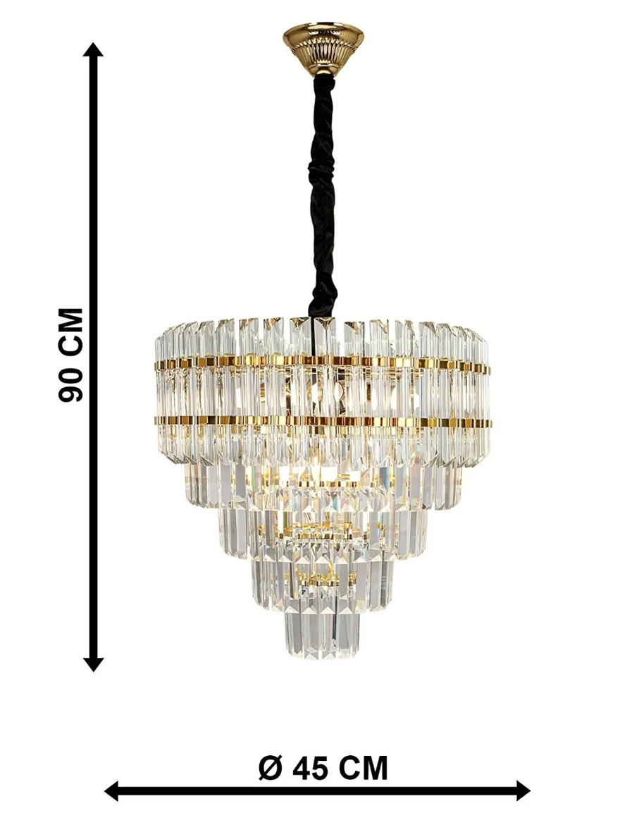 * Lustră Victor D45xL90 Gold Begusa