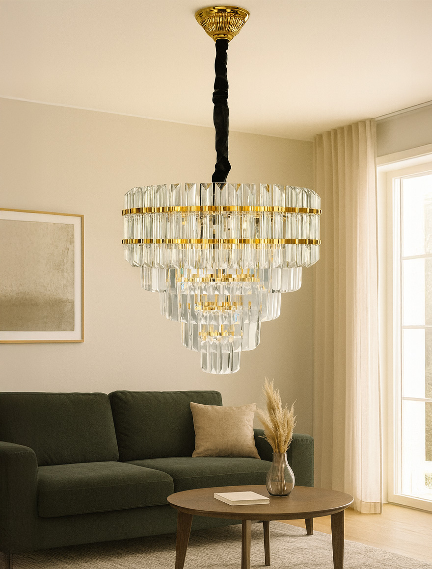 * Lustră Victor D45xL90 Gold Begusa