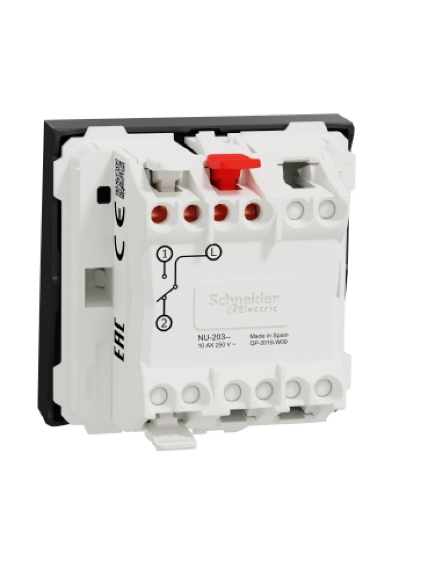 Întrerupător cap-scară 10A 2m antracit NU320354 Unica Studio