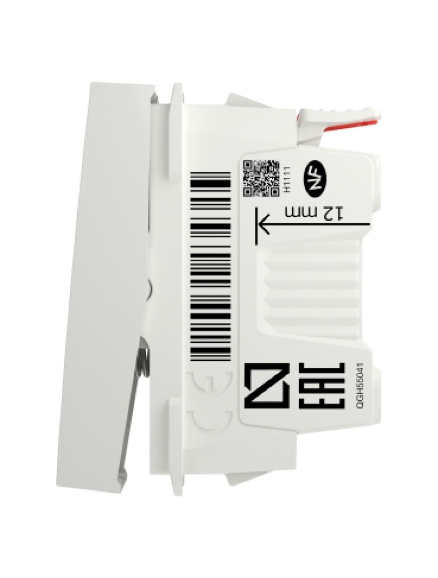 Întrerupător revenire 10A 1m alb NU310618 Unica Studio