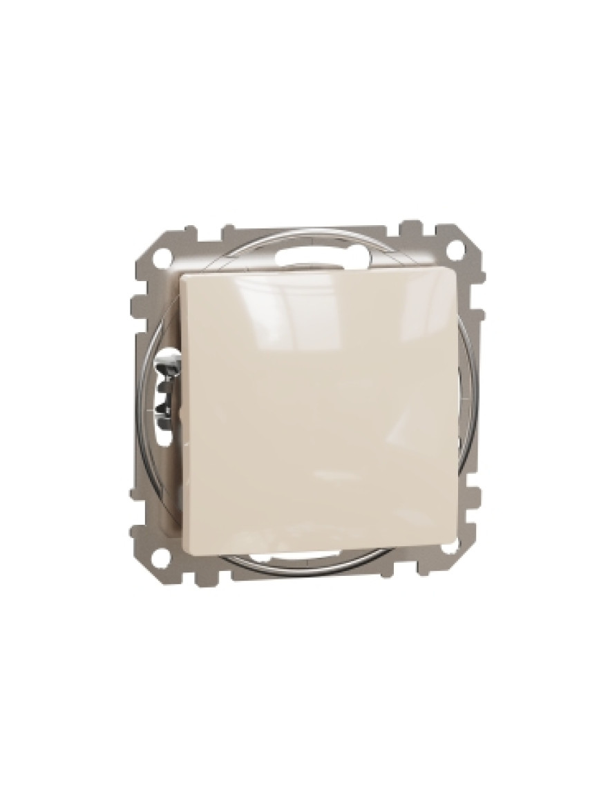 Întrerupător unitar cu revenire 10A bej SDD112111 Sedna Noua