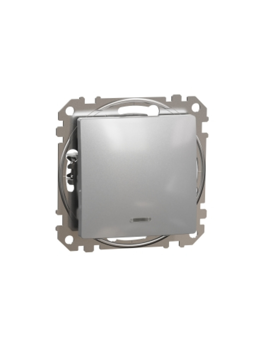 Întrerupător ordinar 10AX cu indic LED, alum SDD113101L SEDNA NOUA