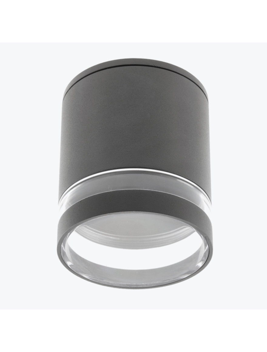 Corp de iluminare alum.RIVEN 102X120mm IP54 max 35W rotund grafit GTV442