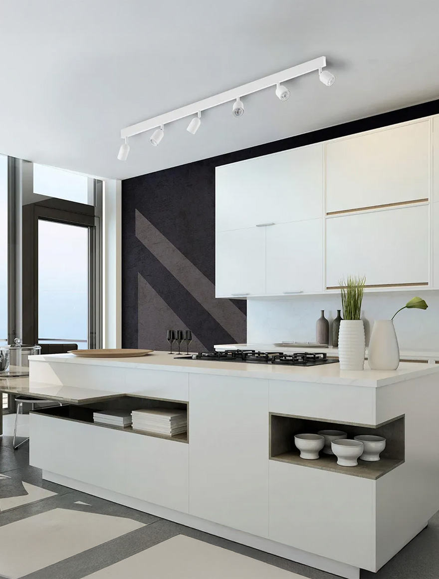 Corp de iluminat TOP 6xGU10 max 10W white TK-LIGHT