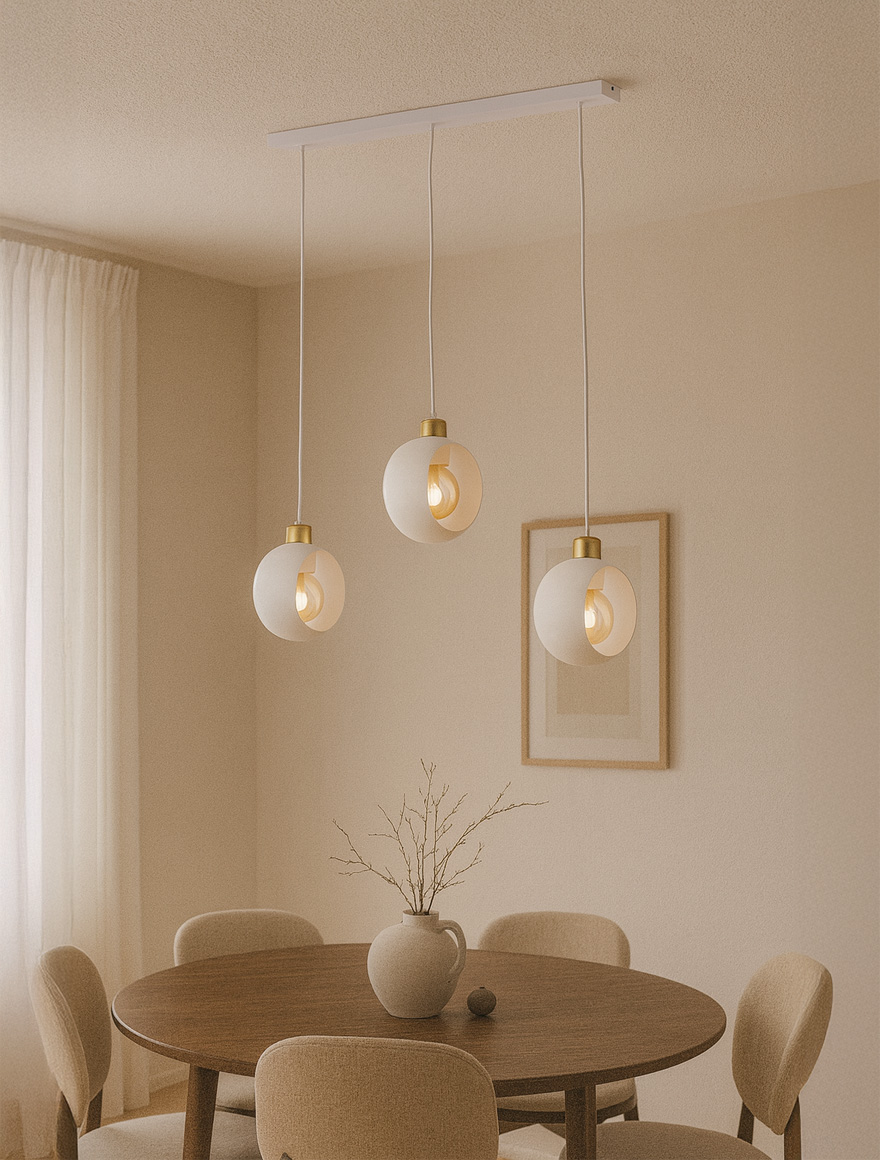 Lustra CYKLOP 3xE27 max 15W white TK-LIGHT