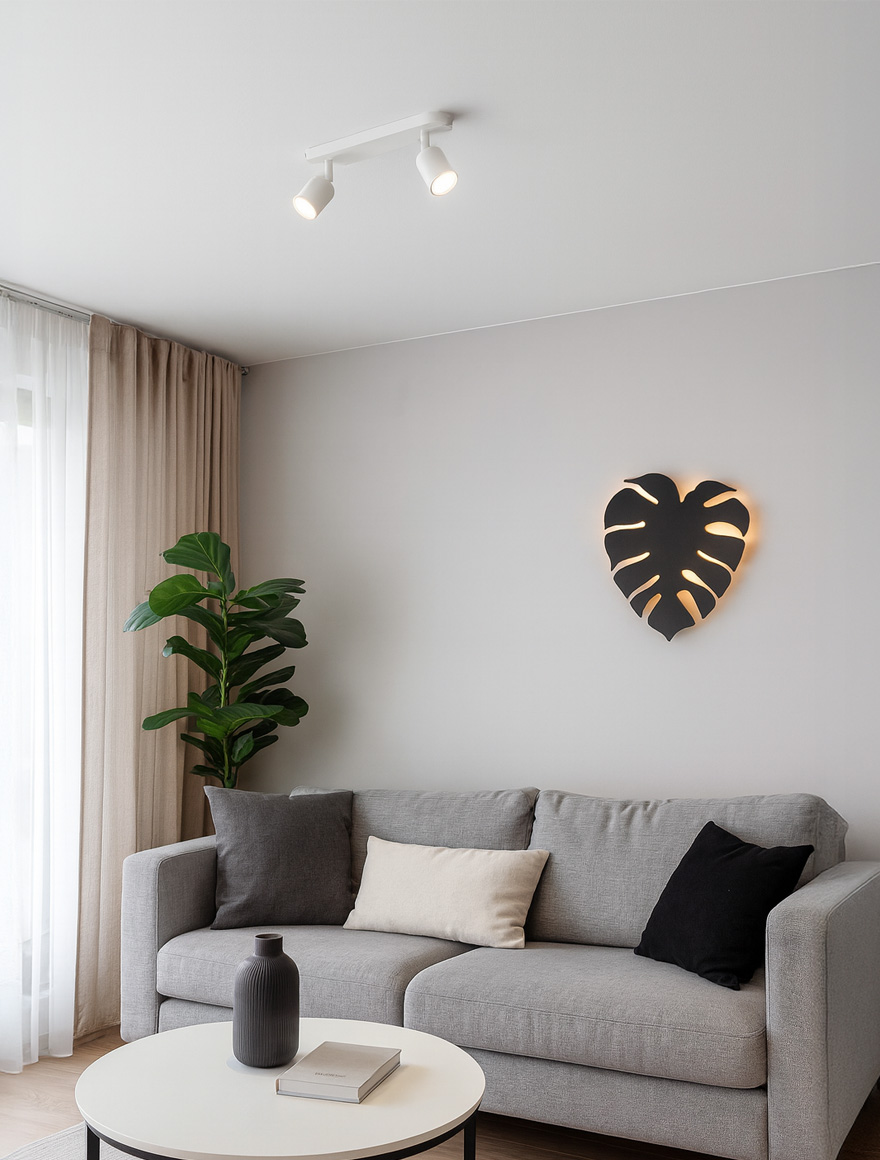 Corp de iluminat TOP 2xGU10 max 10W white TK-LIGHT