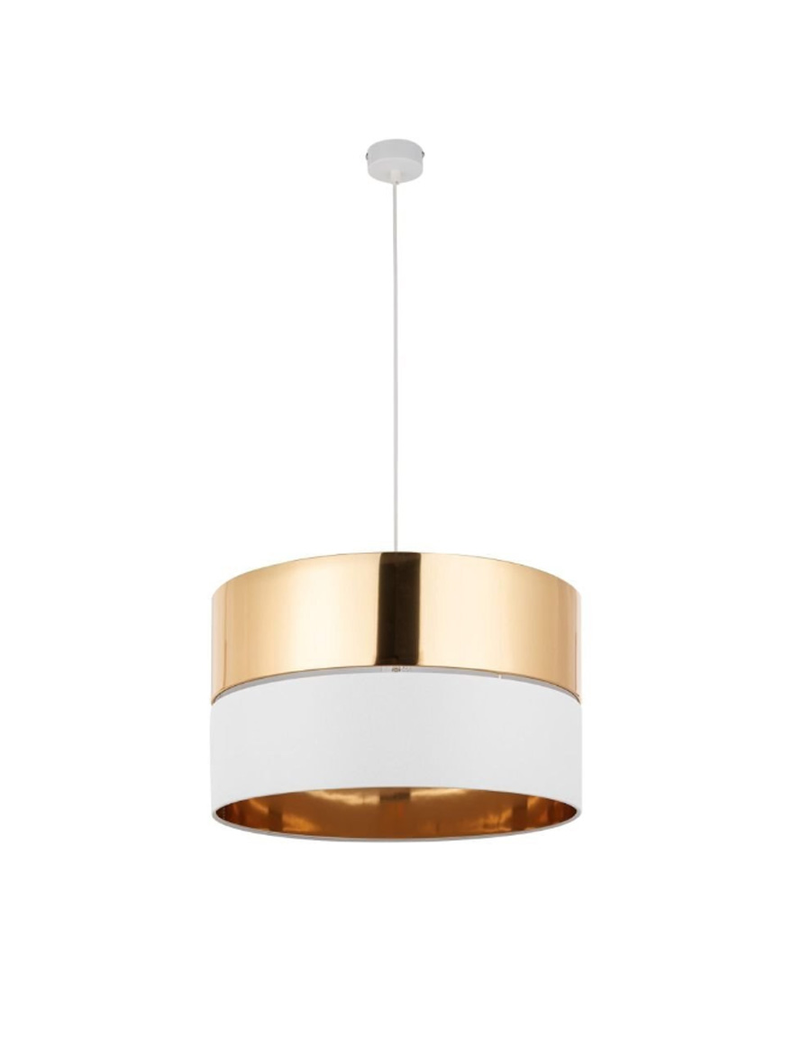 Люстра HILTON 1xE27 макс 15Вт белый+золото TK-LIGHT