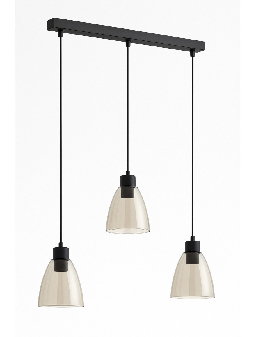 * Lustră ANION 3xE27 max 60W black ALFA