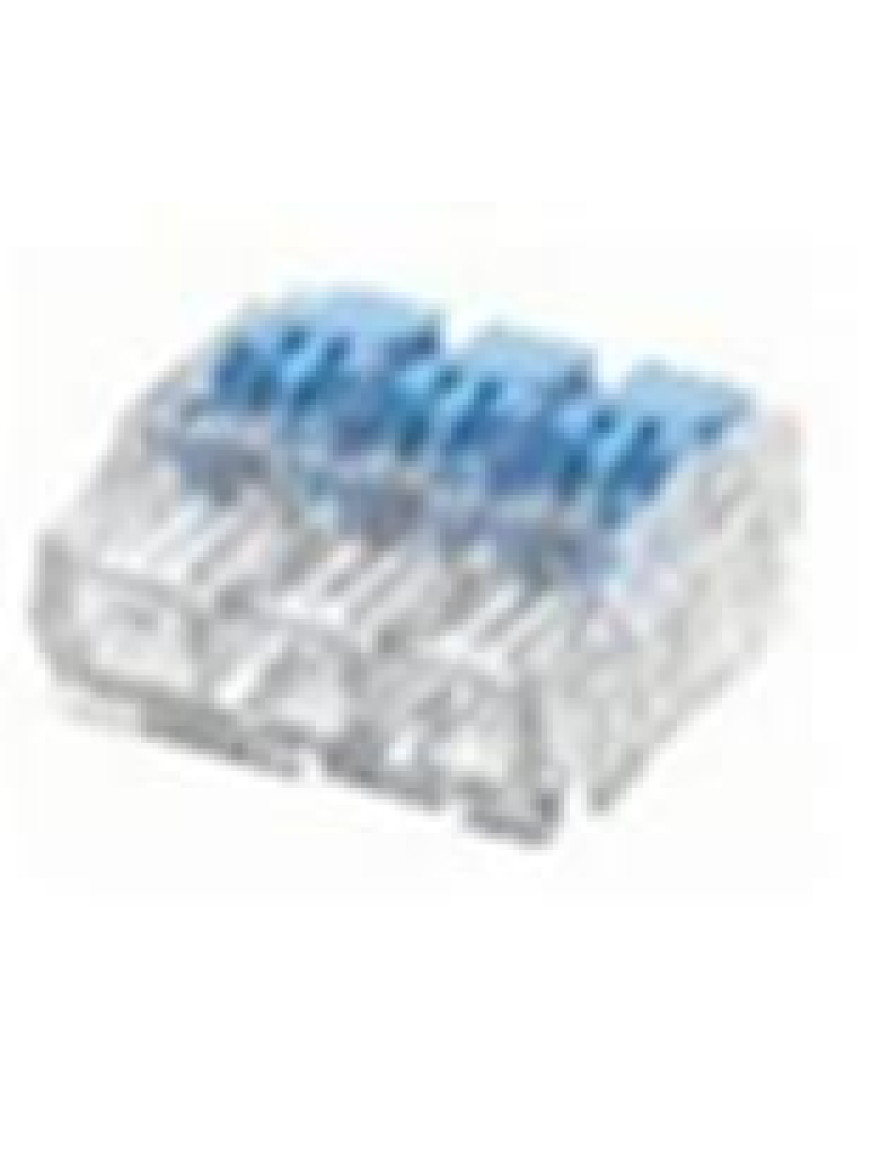 Conector cablu 0,2-4 mm² 3P 32A 450V SCL3 transp / blue (40buc/cut) Simet