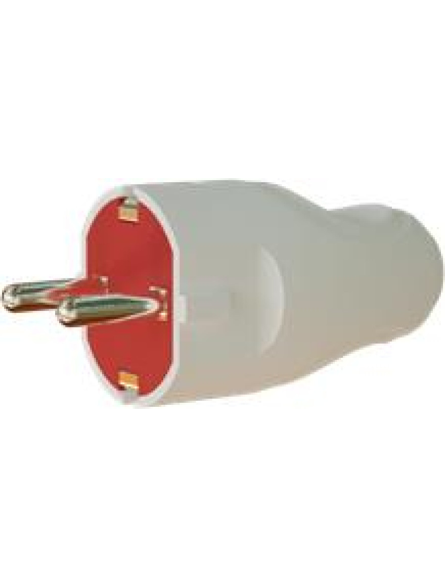 Fișă cu împămâtare albă 16A  220-250V NEOMAX