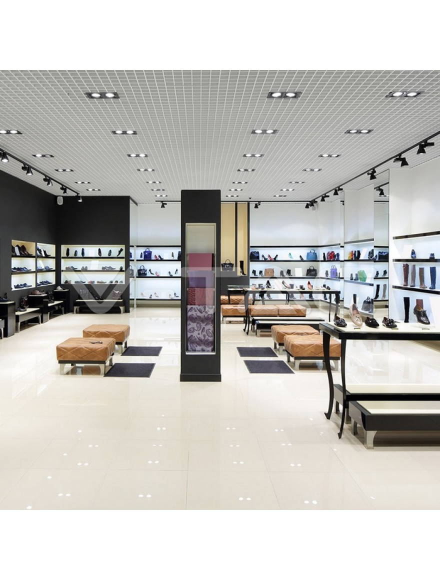 Spot încorporat 2xGU10 max 10W pătrat alb V-TAC