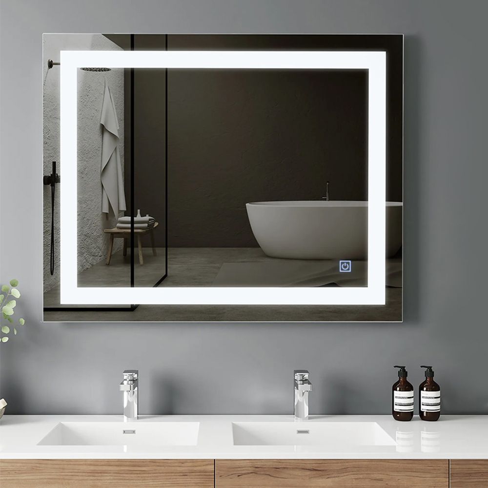 111314 Oglindă baie 800x600mm ortogonală LED touch Bayro Elipso