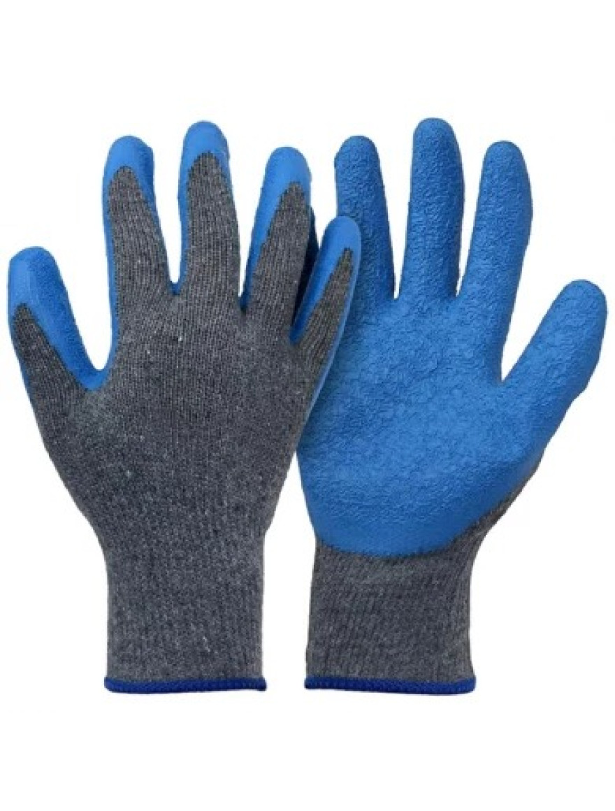 Mănuși latex impregnate parțial, negre 10"(L)