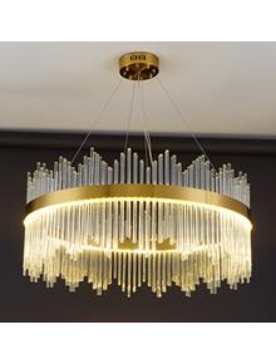 Lustră LED JH-874-40 D40cm ,Stainless+Glass,Bronze LuminaLed
