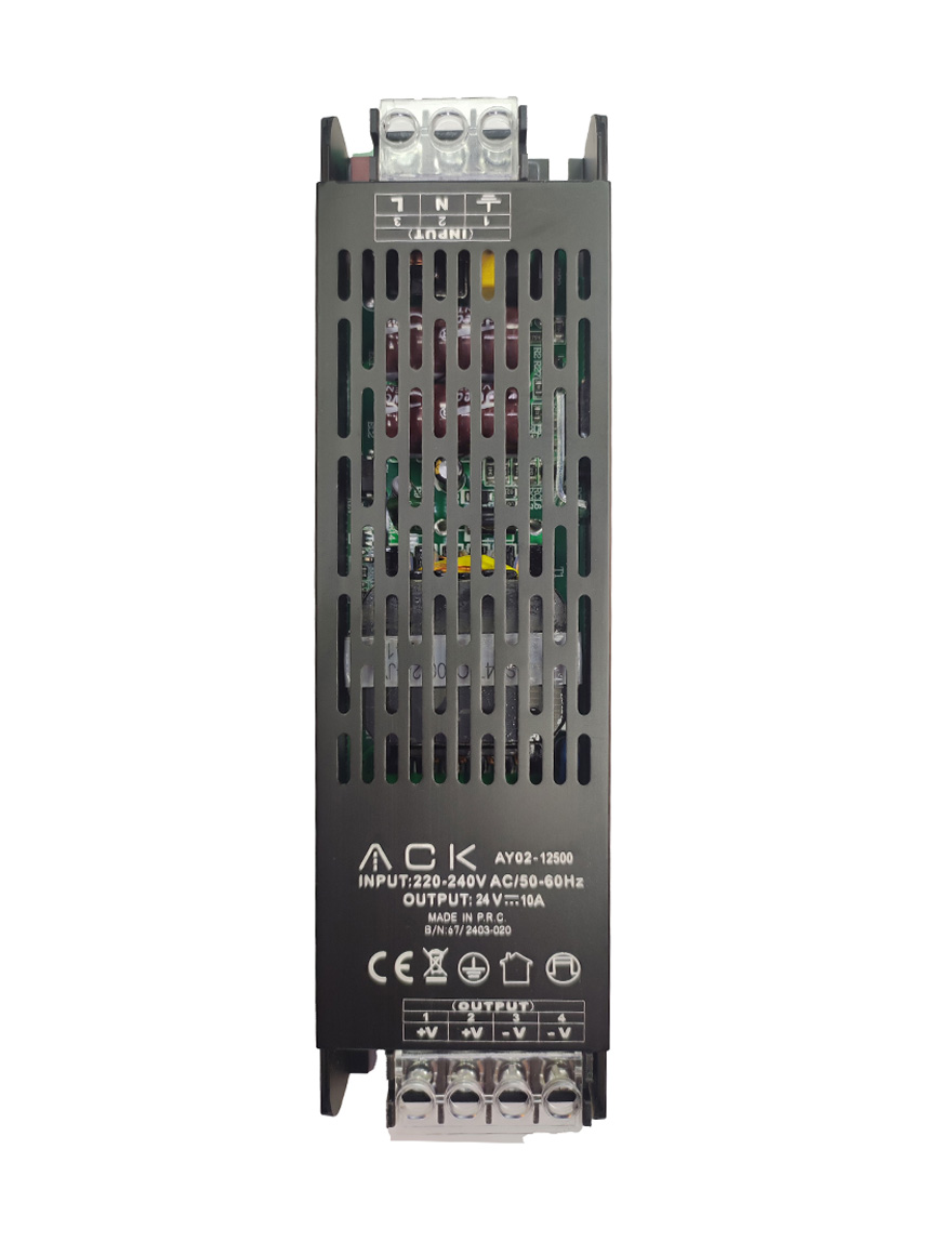* Sursă de alimentare ACK 24V 250W 10A IP20 AY02-12500