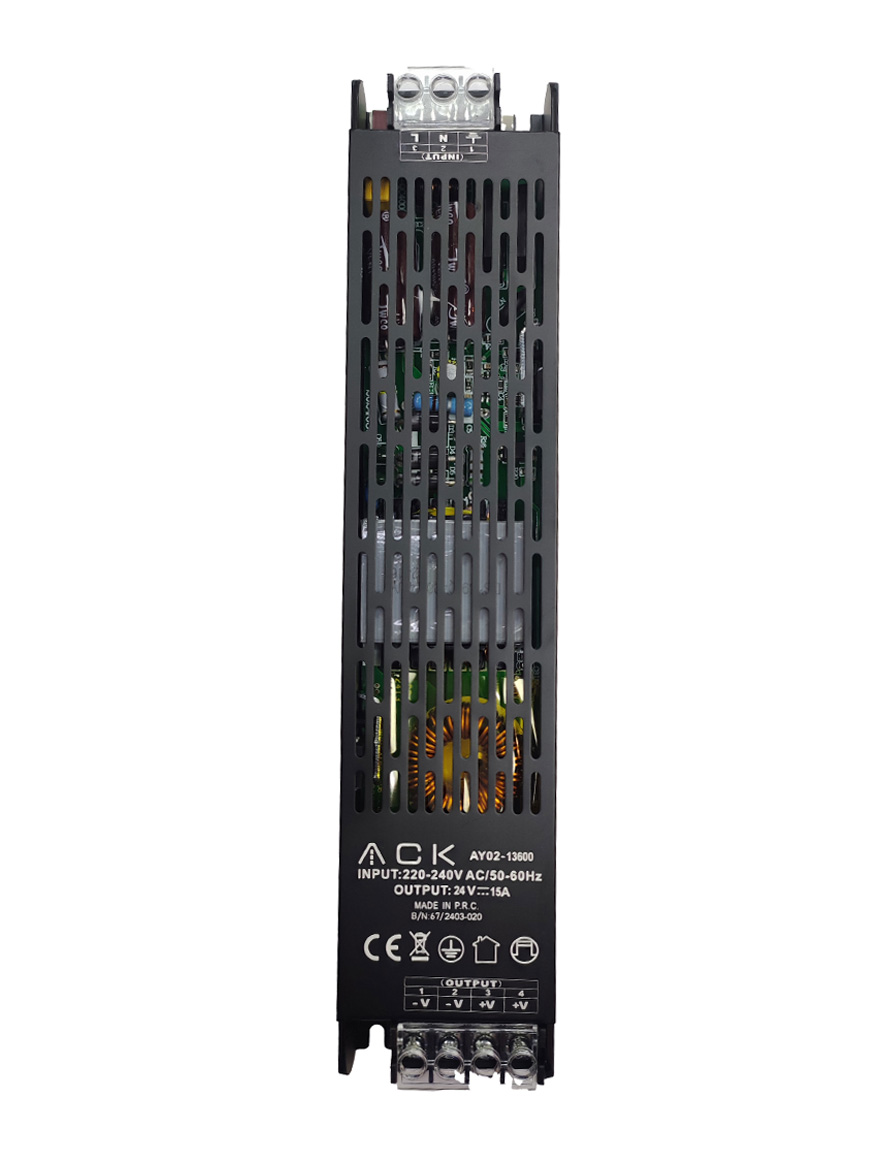Sursă de alimentare ACK 24V 360W 15A IP20 AY02-13600