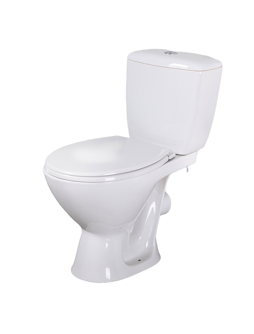 109731 Унитаз Cersanit Koral New, нижний подвод воды, горизонтальный выпуск, сиденье PP