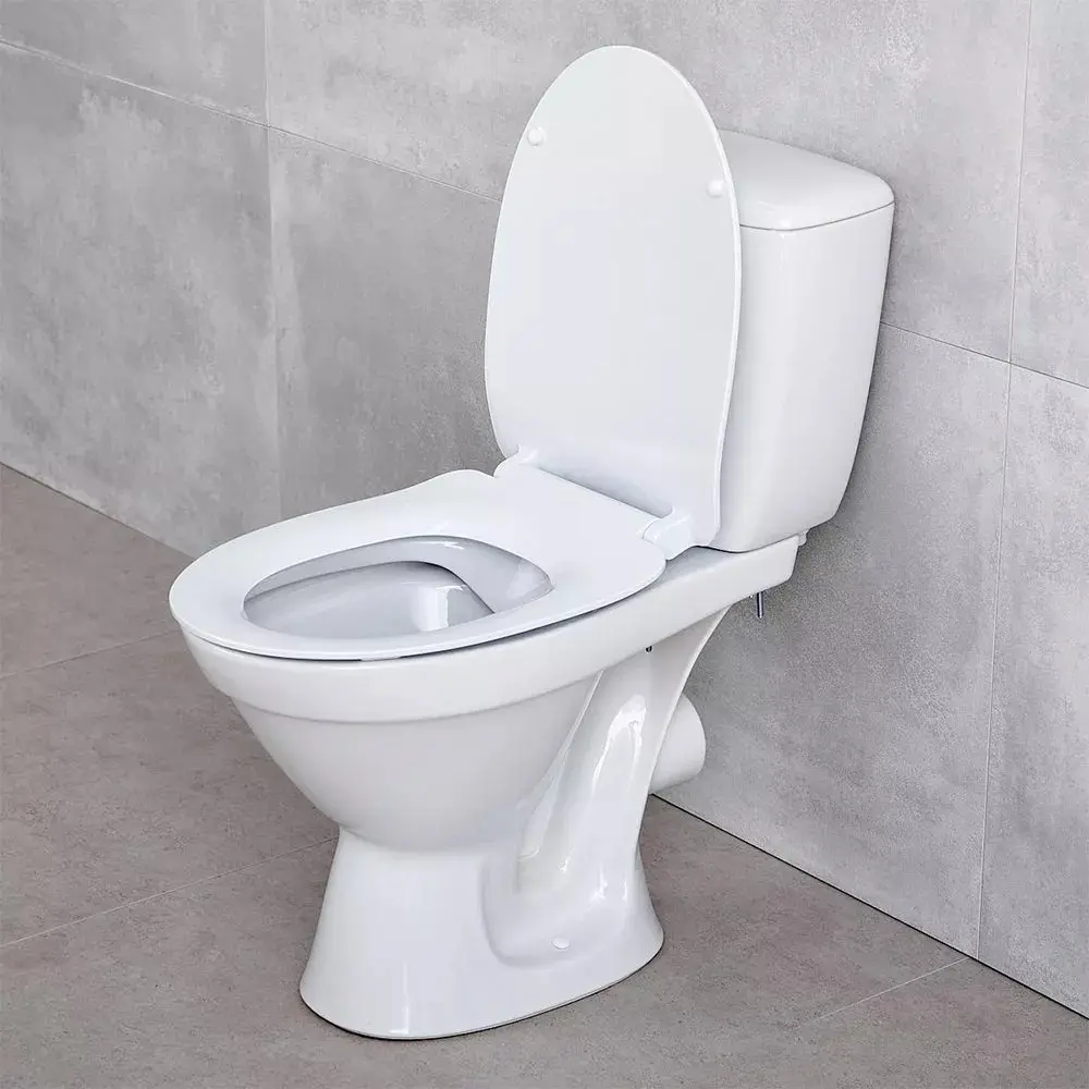 Унитаз Cersanit Cersania Simple On Slim с крышкой Soft Close, нижний подвод, горизонтальный выпуск, DPR