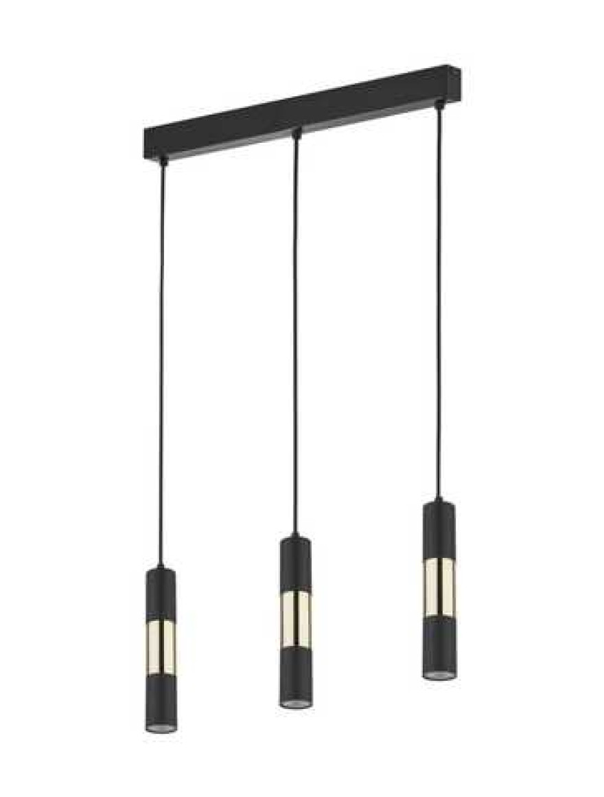 Lustra VIVIEN 3xGU10 max 50W negru+aur TK-LIGHT