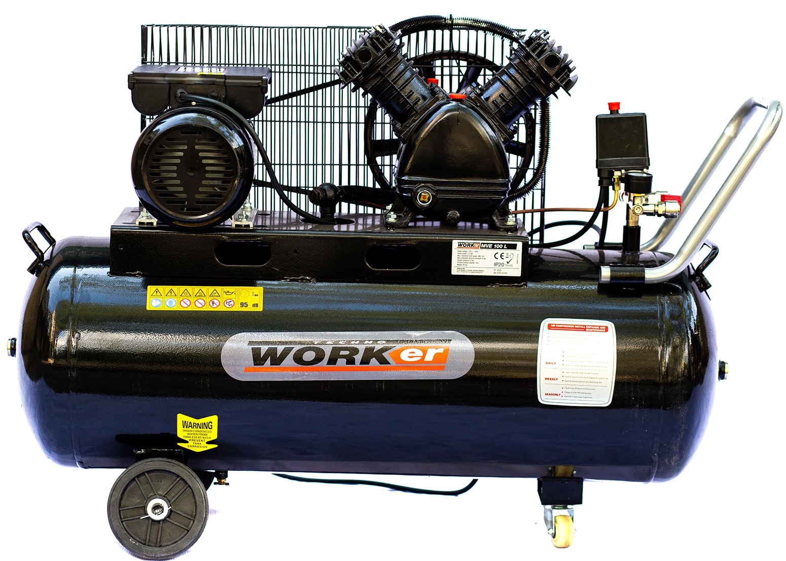 Компрессор TECHNOWORKER  MVE 100L  VOR56914