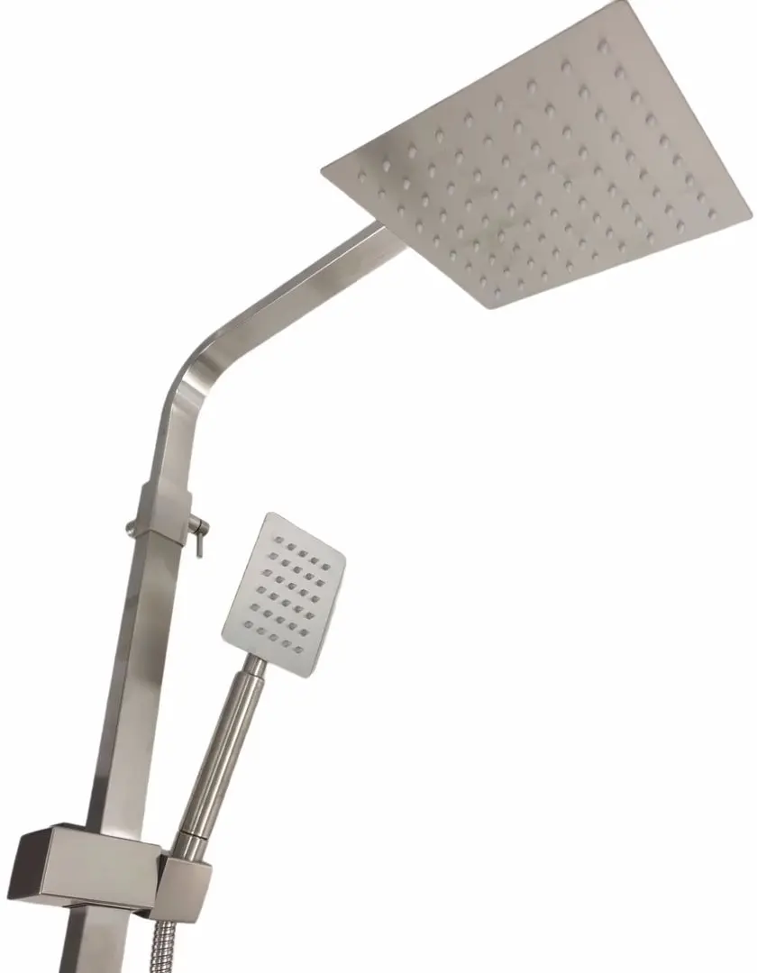 MIXXUS KUB-009-J Set de duș cu baterie din inox negru