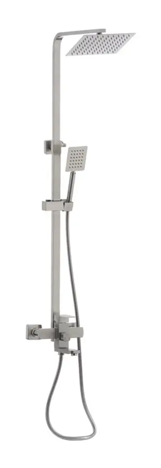 MIXXUS KUB-009-J Set de duș cu baterie din inox negru