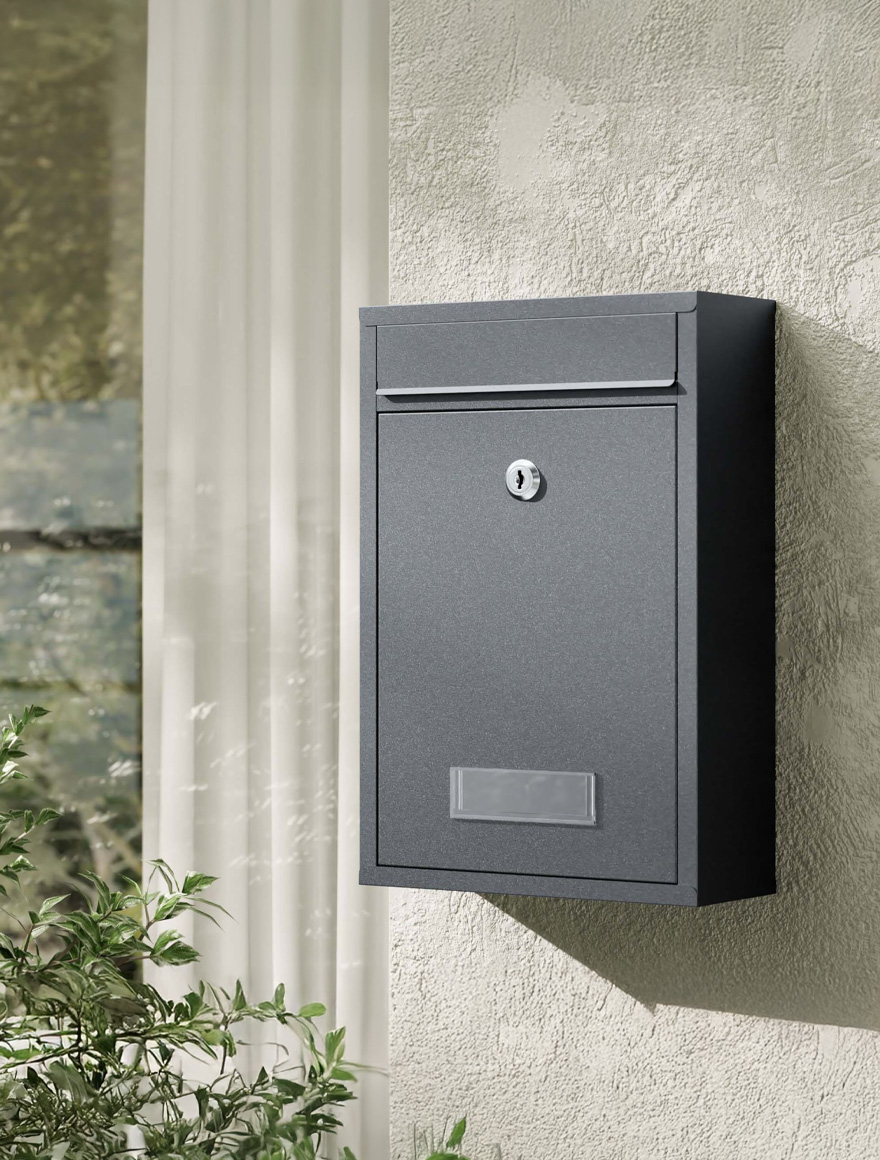 Cutie poștală  metal galvanizat bali A5 antracit ORNO
