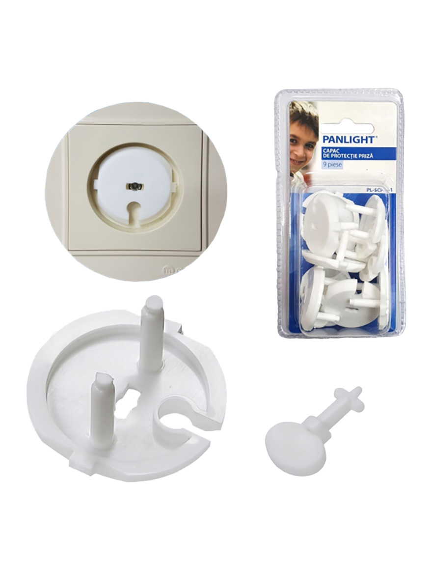 Capac de protectie PL-SCP-3-1 alb 9 piese PL 10 blistere