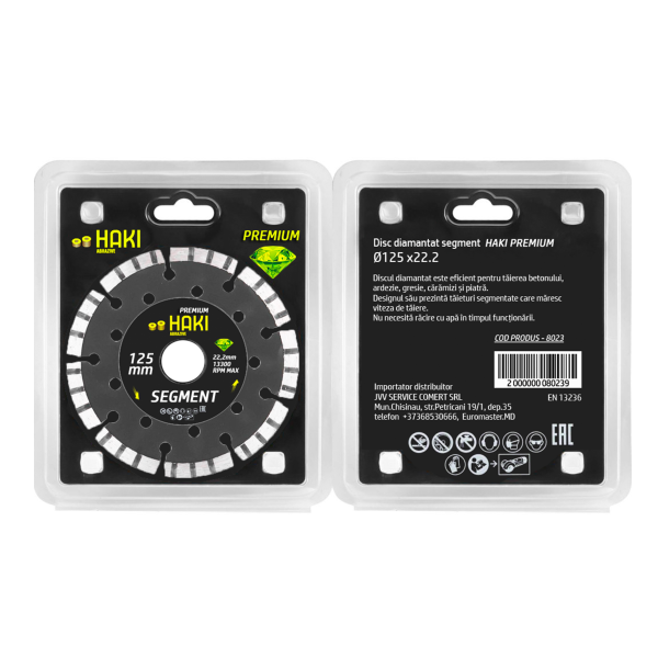 Disc diamantat 125x22.2 Segment HAKI