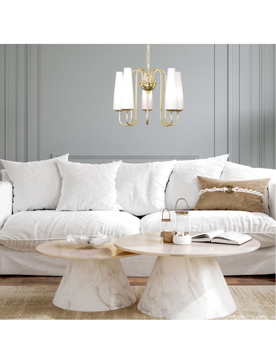 Lustră 1127 MAGNUM 5*E14 gold ZUMALINE