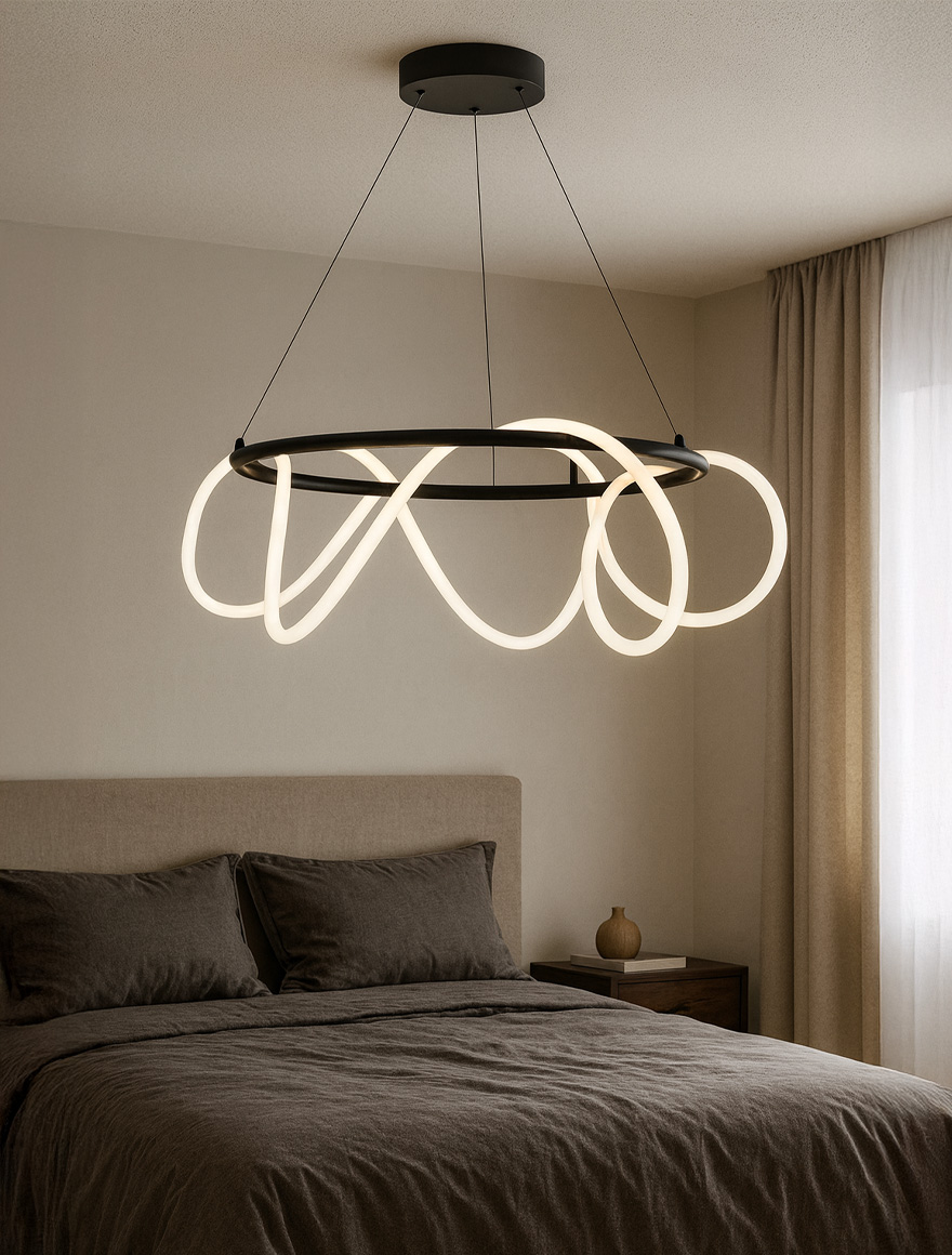 Lustră LED 20006PL-BK BALBO 58W 3000-6000K black ZUMALINE 3