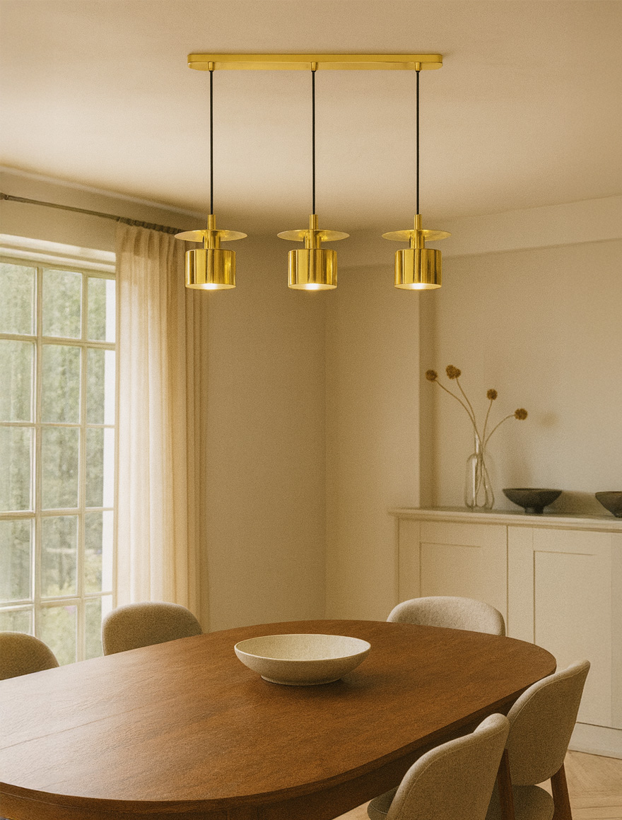 Lustra A8183-3A SARDA 3*E27 40W L80 gold ZUMALINE