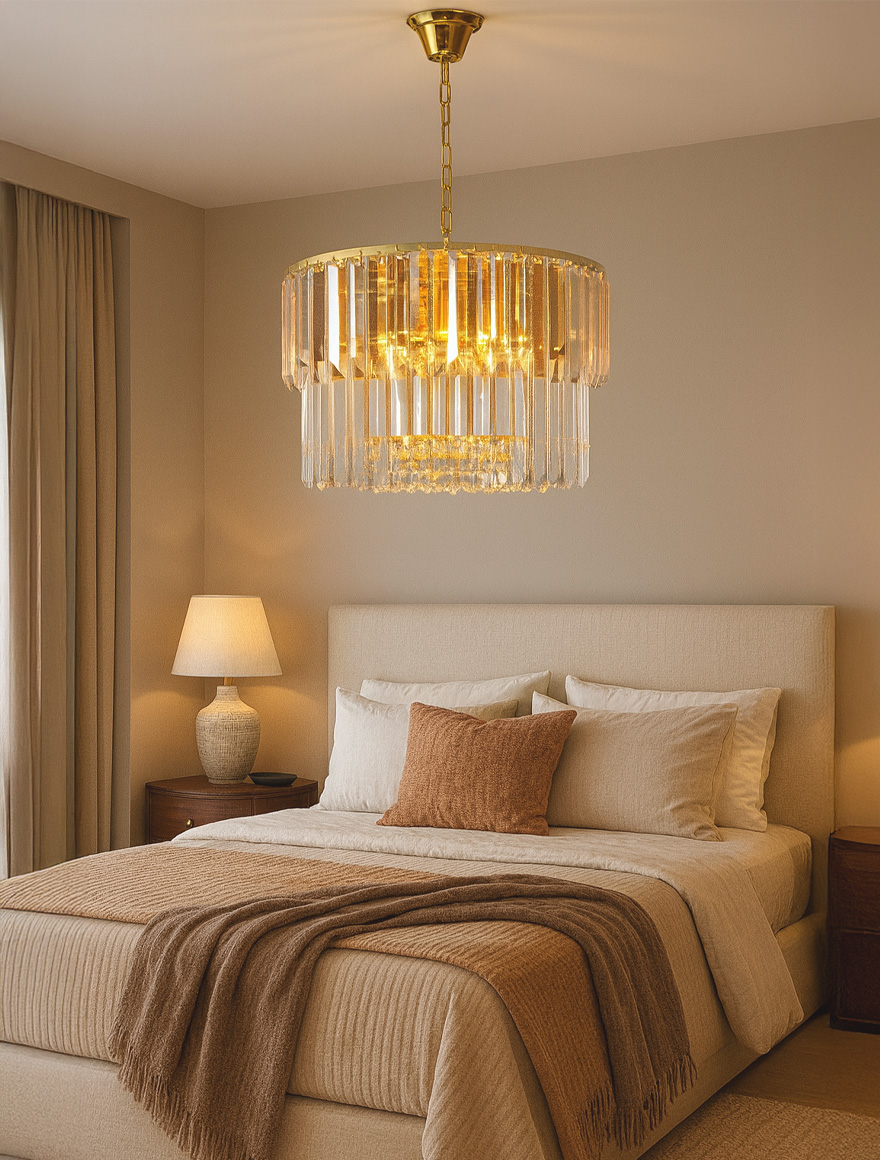 Lustră 19101/8 CAMILLE 8XE14  40W D40 gold ZUMALINE