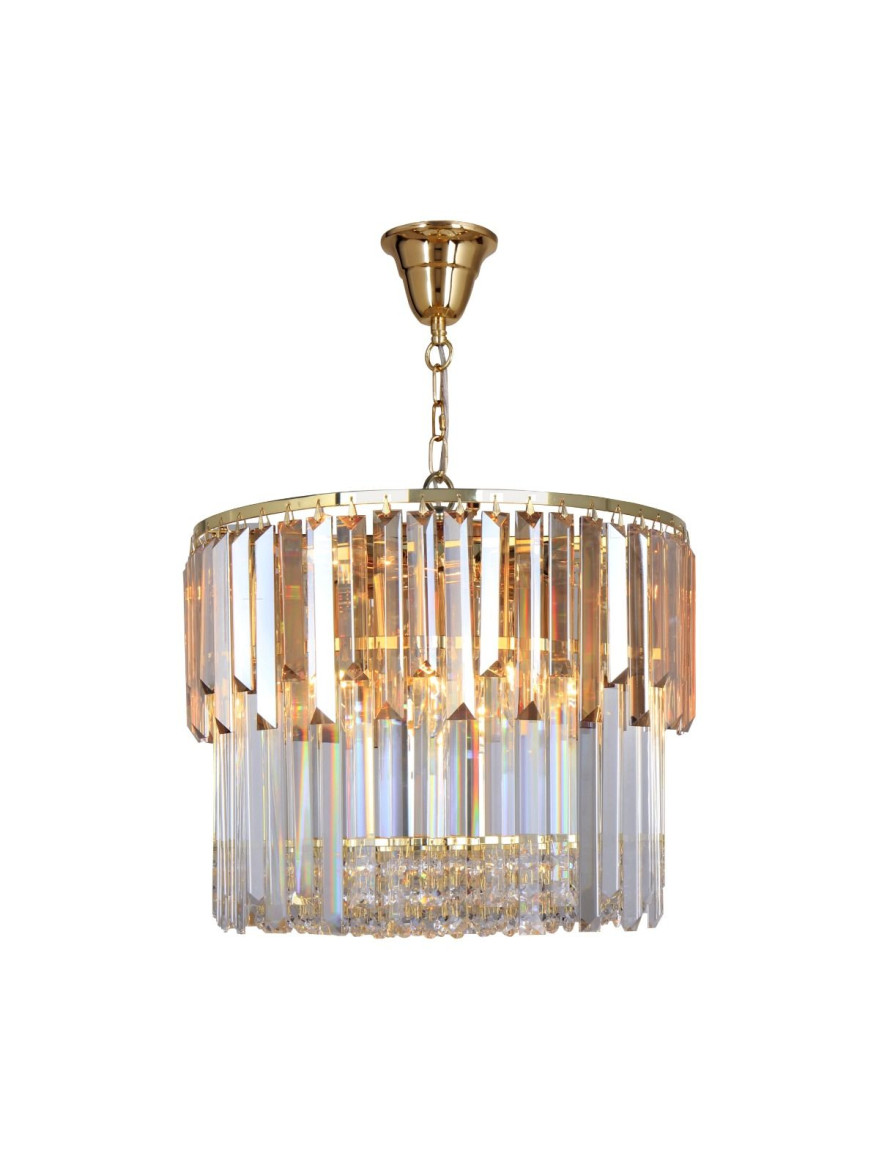 Lustră 19101/8 CAMILLE 8XE14  40W D40 gold ZUMALINE