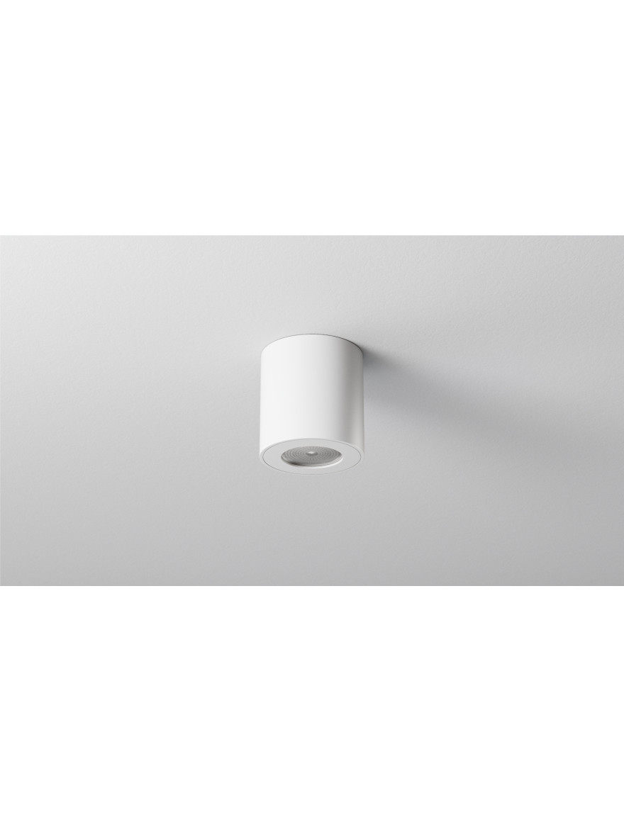 Spot aplicat LUNA 1xGU10 IP54 max 10W 80x84 rotund alb LED Labs