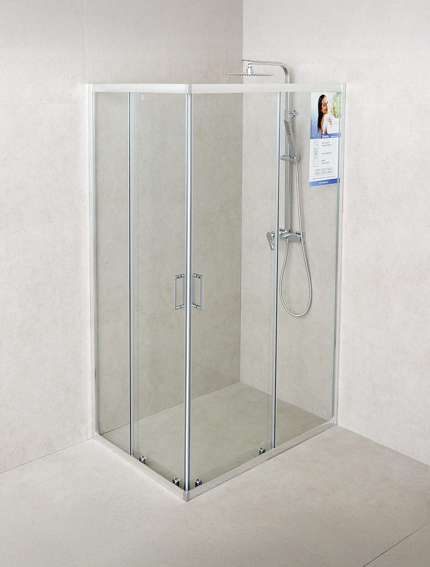 107746 Cabină duș 1200x800x1900 6mm universală Granta LiniaH2O