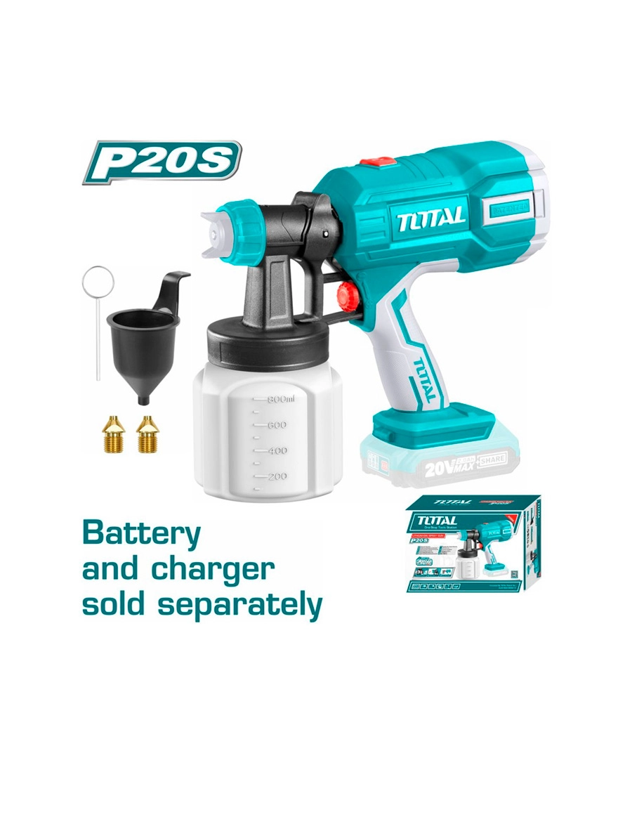 * Pulverizator fără acumulator 20,0V rezervor plastic 0,8L Total TSGLI2003