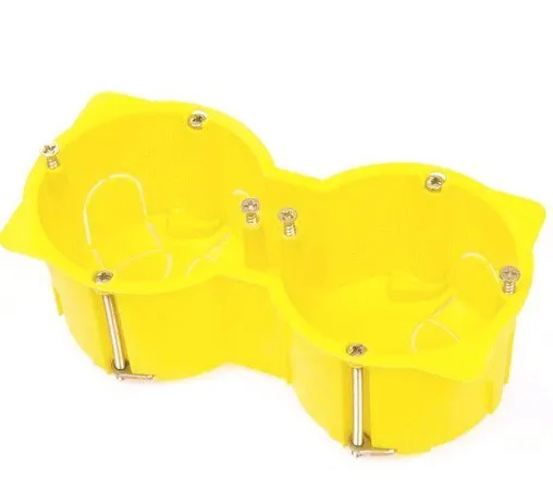 Установочная коробка (подрозетник) для гипсокартона, двойная (60 мм), 08-21041-002