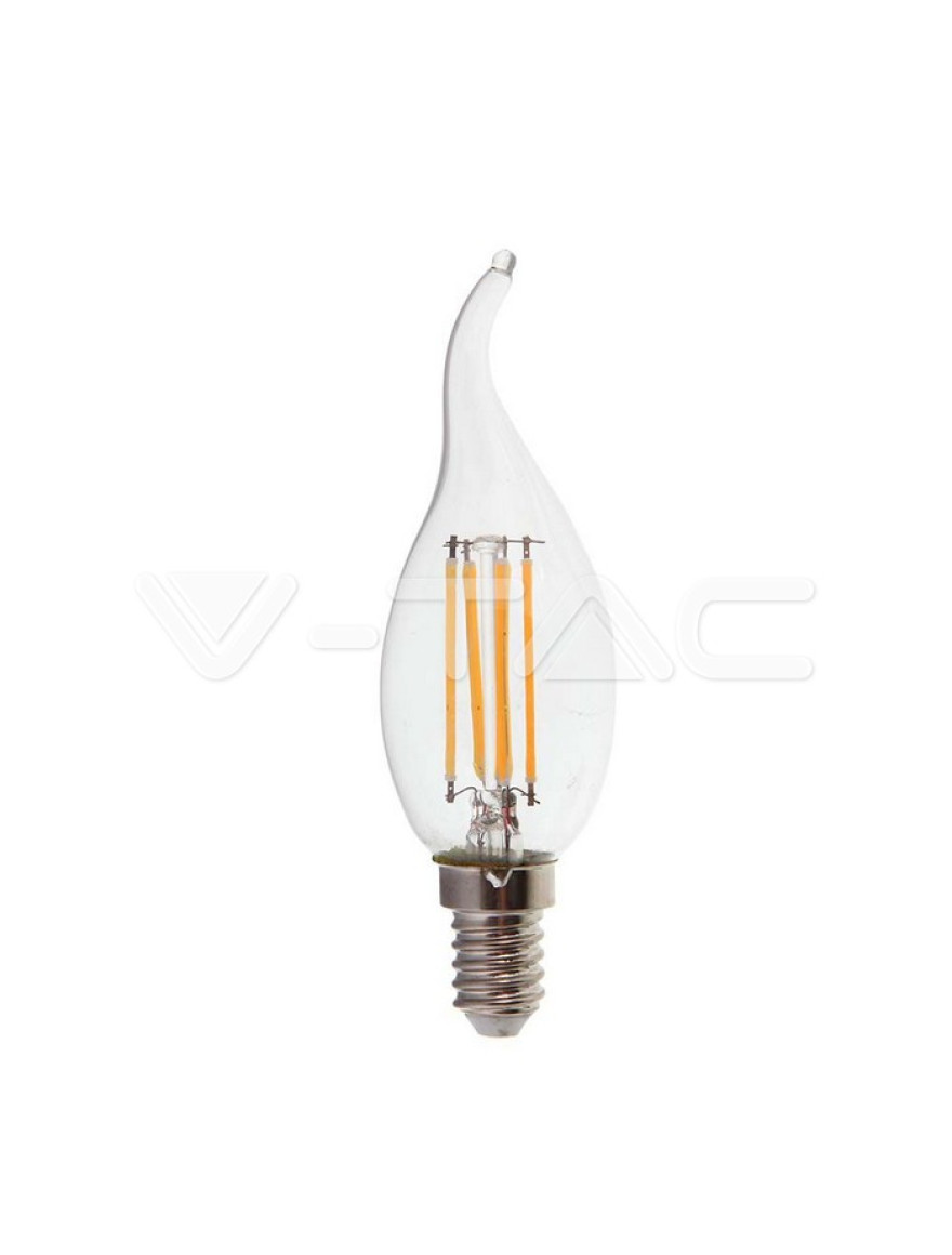 * Bec Led Filament Candle Flame 4W E14 6500K V-TAC