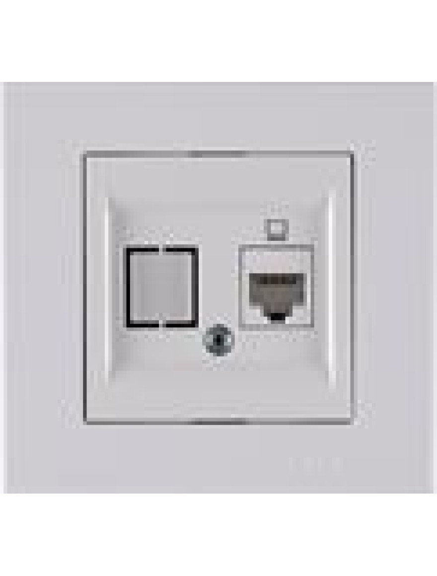 Priză internet cat 6 albă Karen  Arvia