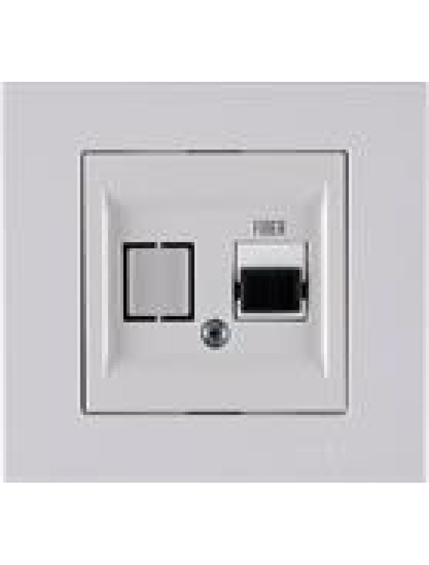 Priză Fiber Optic albă Karen Arvia