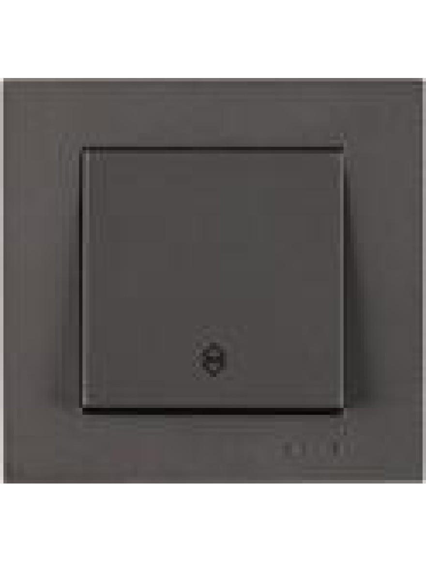 Întrerupător unitar cap-scară 10A antracit Karen Arvia