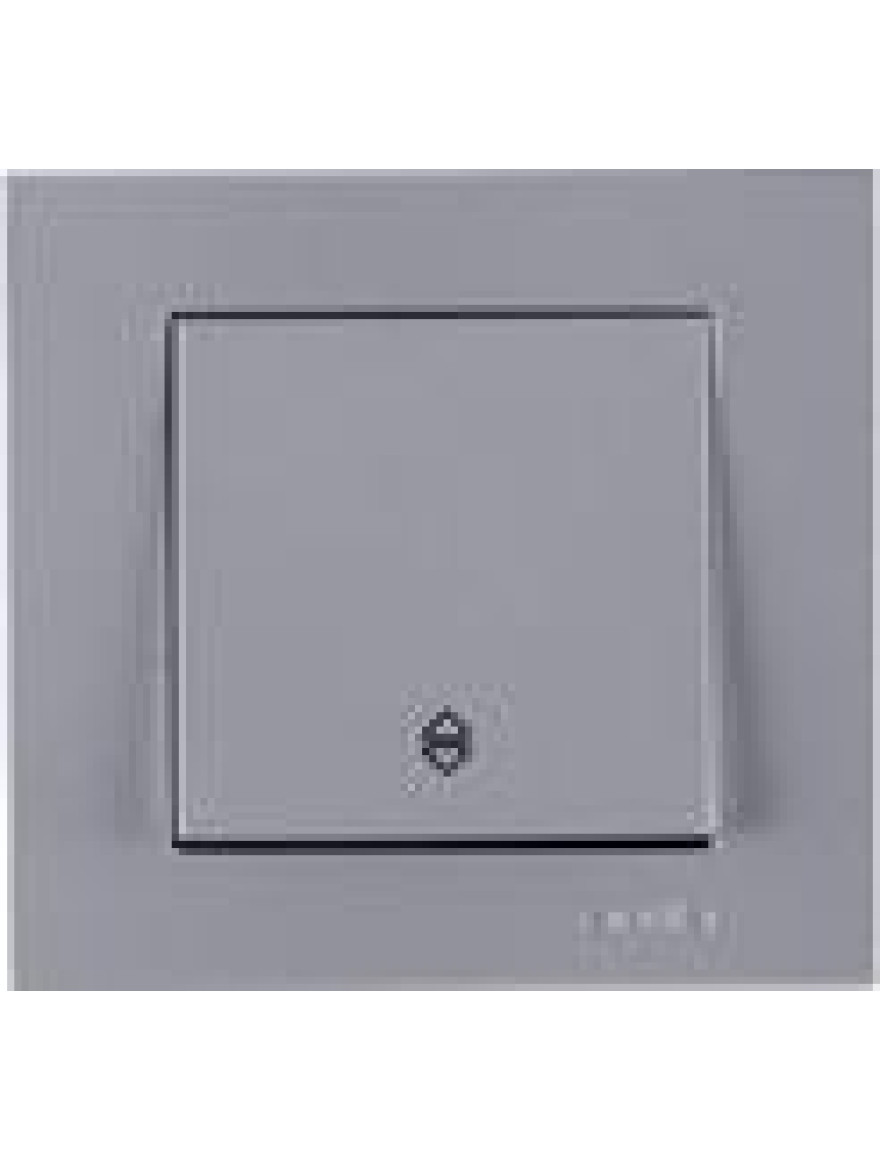 Întrerupător unitar cap-scară 10A argintiu Karen Arvia