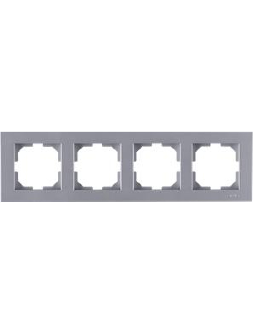 Ramă 4 loc argintie Karen Arvia