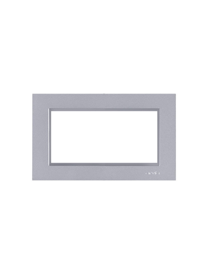 Ramă pentu priză dublă argintie Karen Arvia