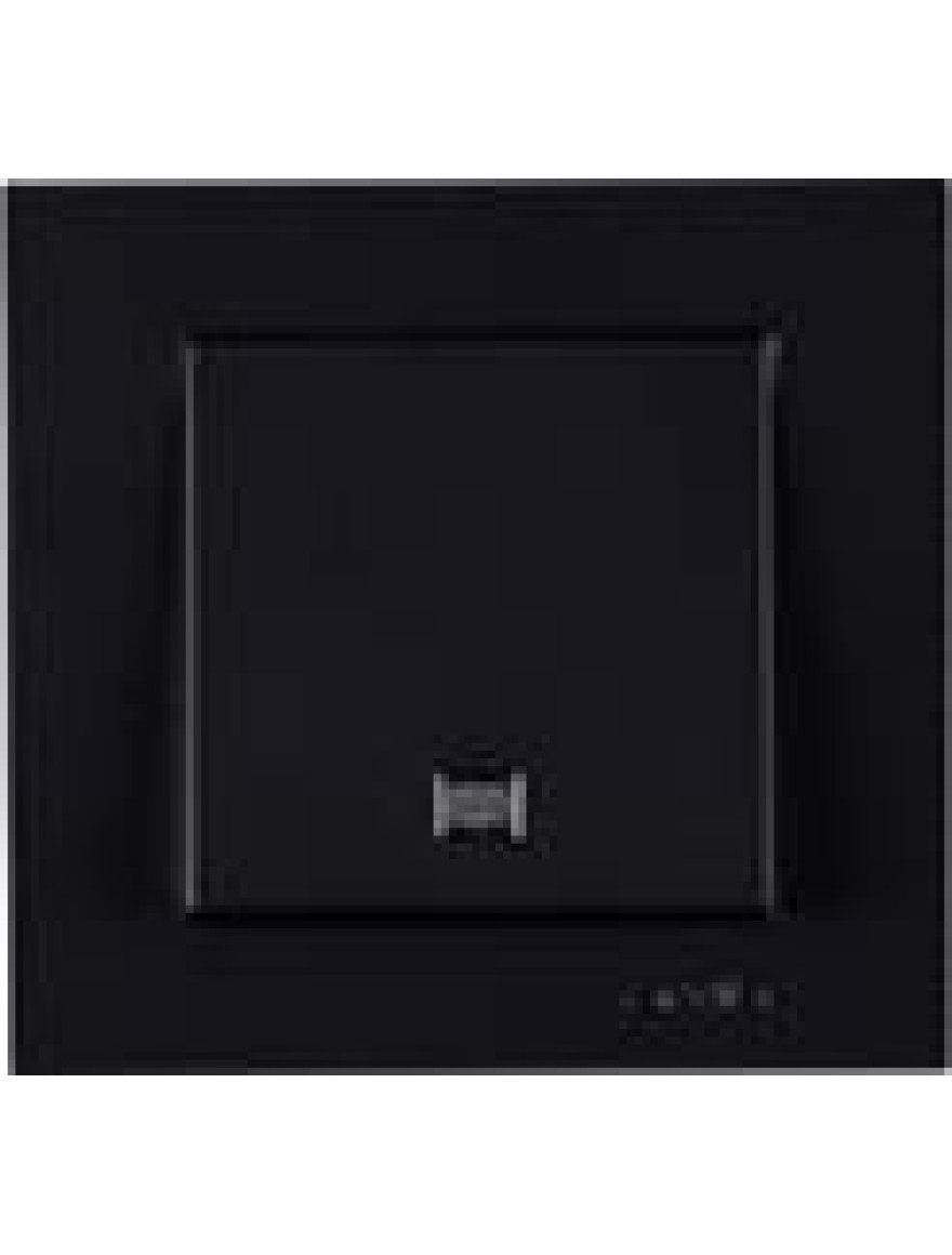Întrerupător unitar cu indicator 10A soft black Karen Arvia