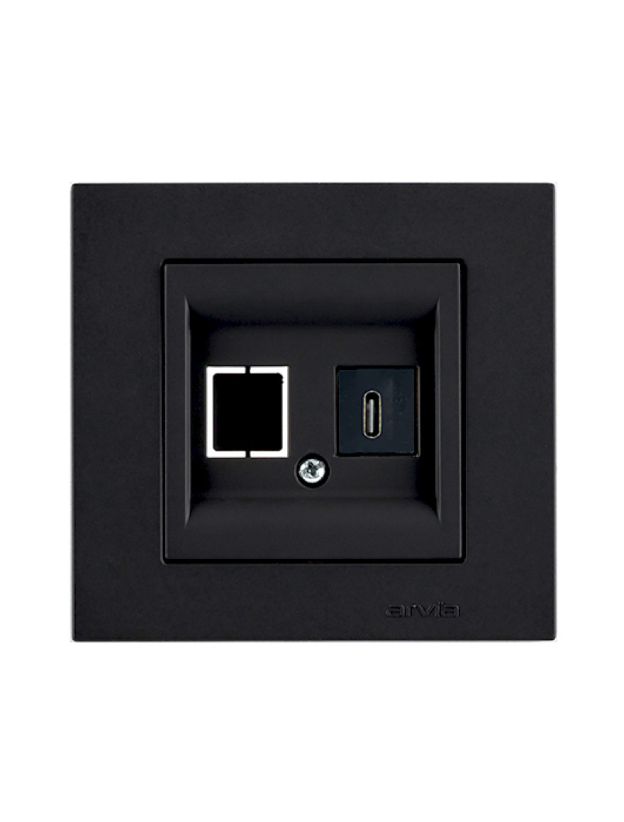 Priză Type C soft black Karen Arvia