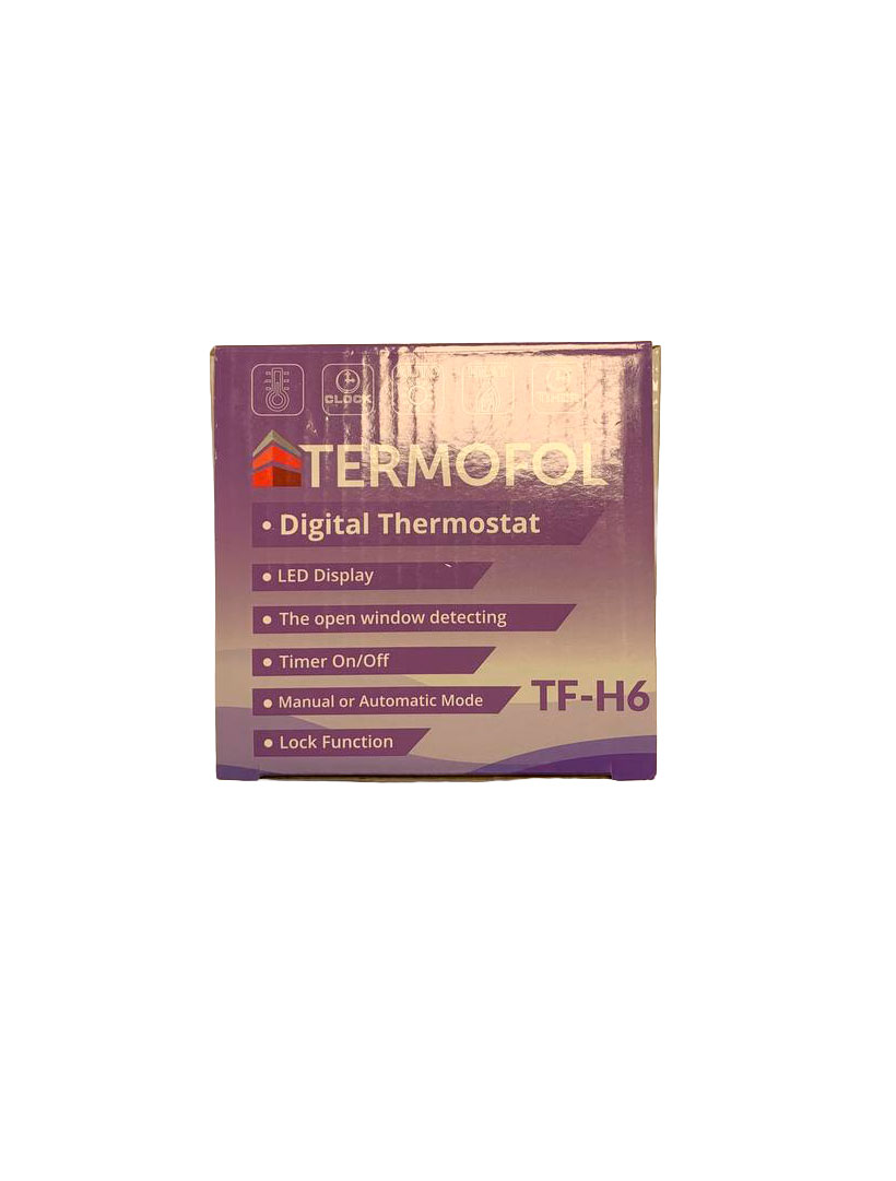 Термостат для системы подогрева пола TF-H6 черный Termofol