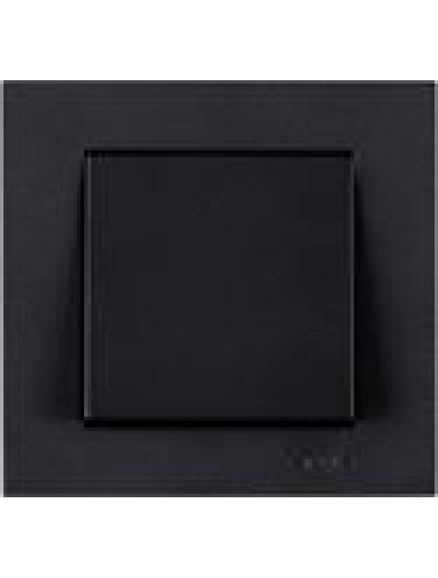 Întrerupător unitar 10A negru metalic Karen Arvia